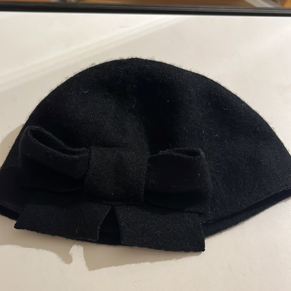 Helene Berman London black wool hat